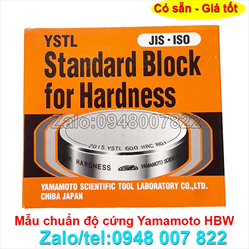 Mẫu chuẩn độ cứng Yamamoto HBW550